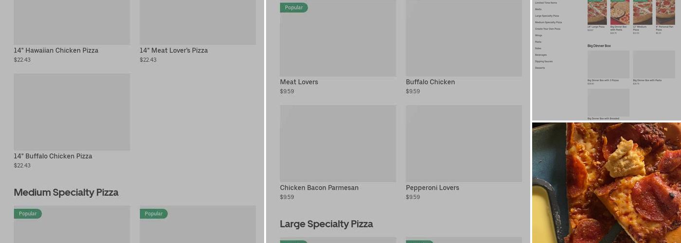 Pizza Hut Menu