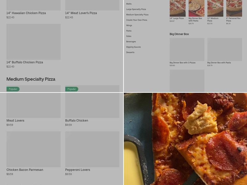 Pizza Hut Menu