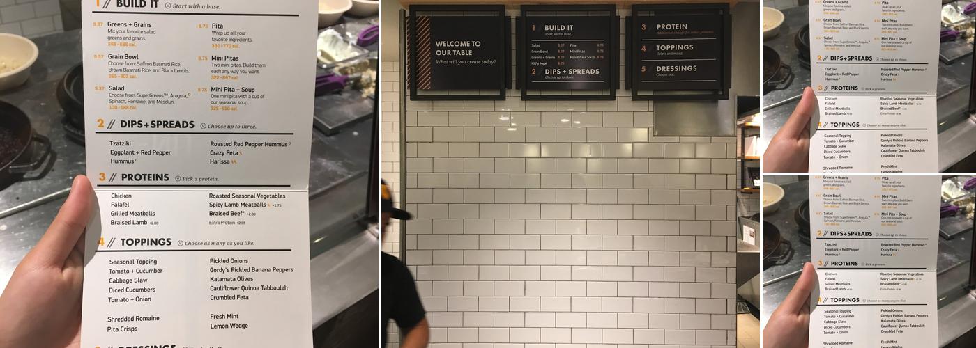 CAVA Menu