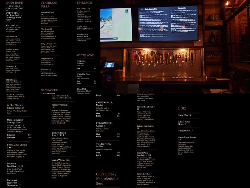 Brews Brothers Menu