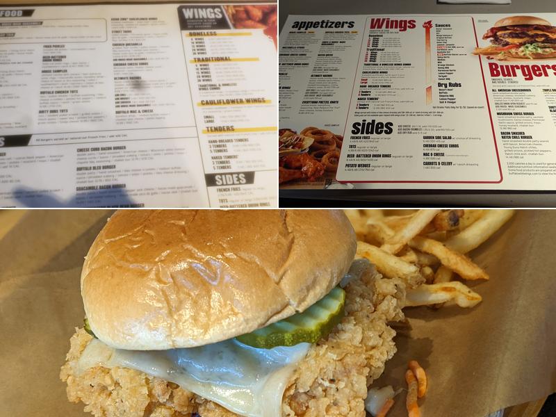 Buffalo Wild Wings Menu