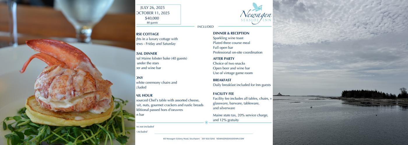 Newagen Seaside Inn Menu