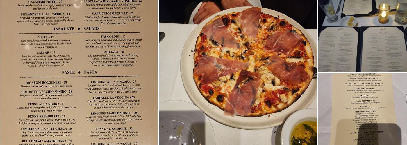 La Vecchia Cucina Menu