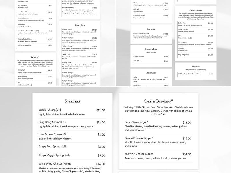 The Answer Brewpub Menu