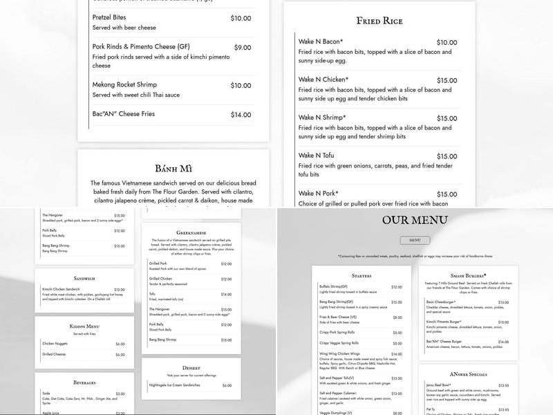 The Answer Brewpub Menu