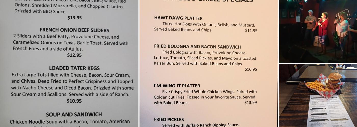 Daddio's Grille Menu