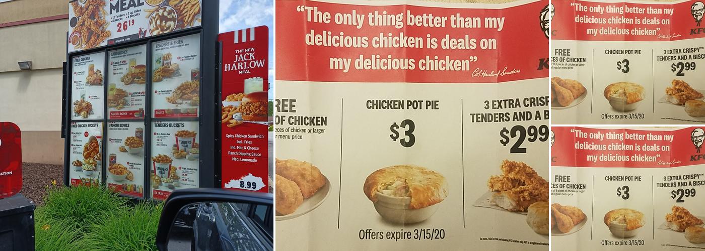 KFC Menu
