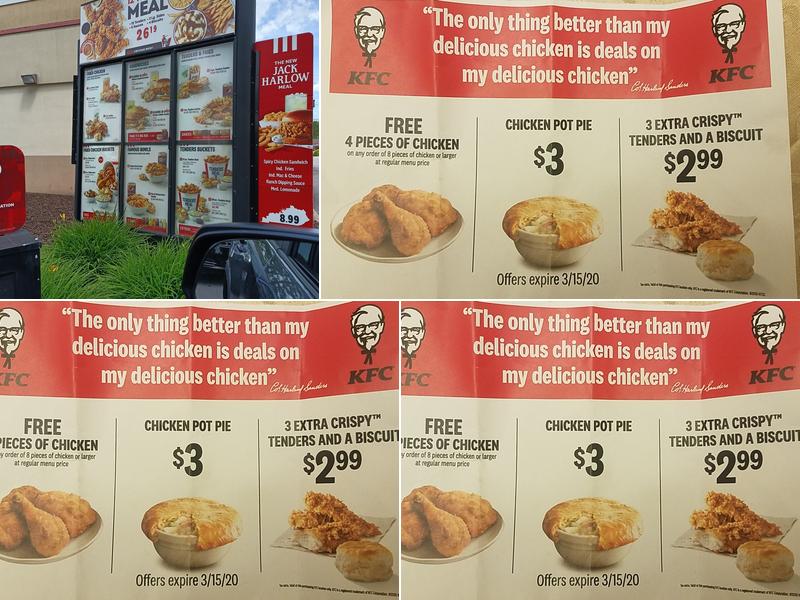 KFC Menu