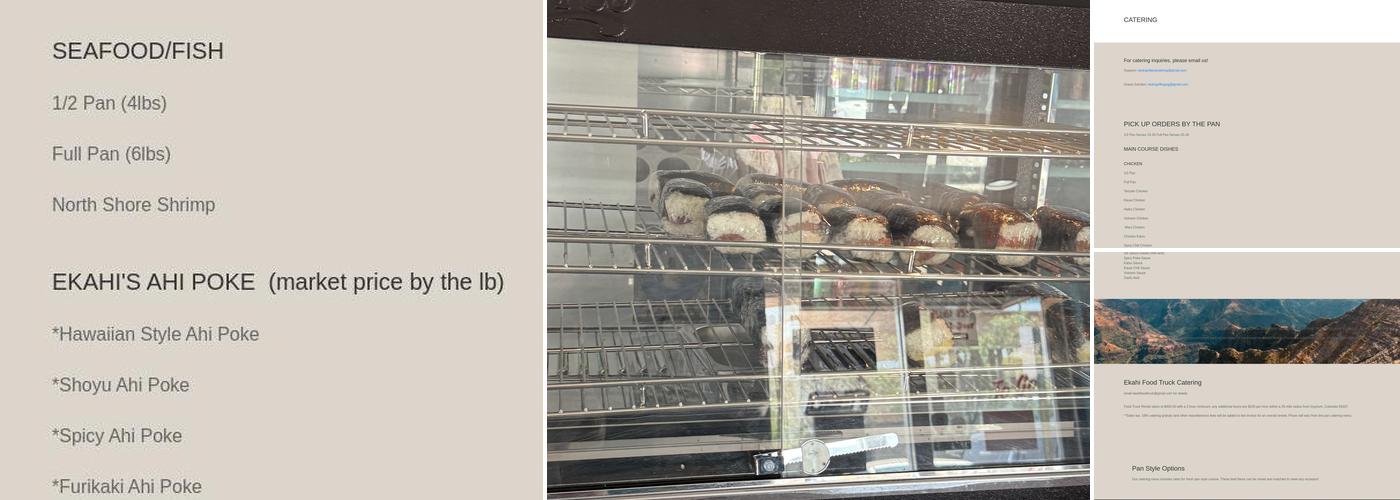 Ekahi Grill To Go Menu