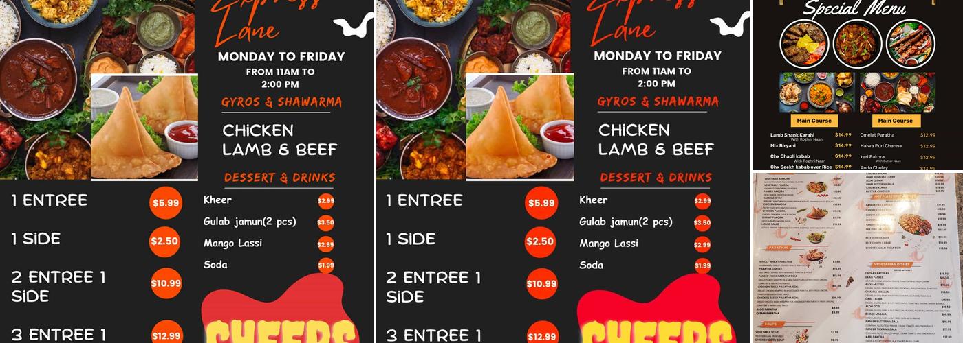 Naan Curry Grill Menu