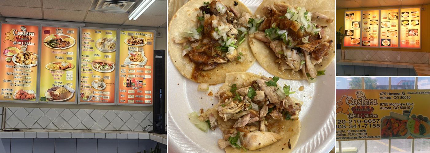 La Costera Grilled Chicken Menu