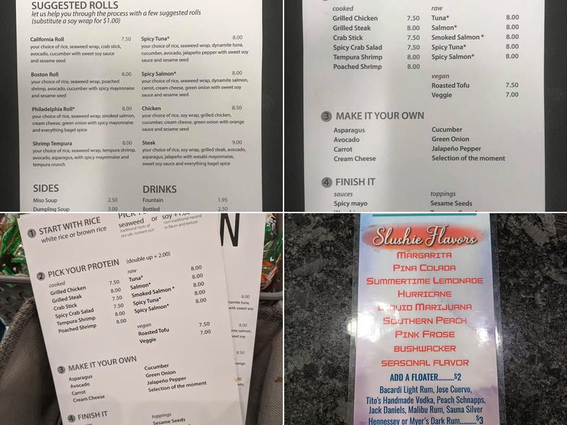 Ajian Sushi Menu