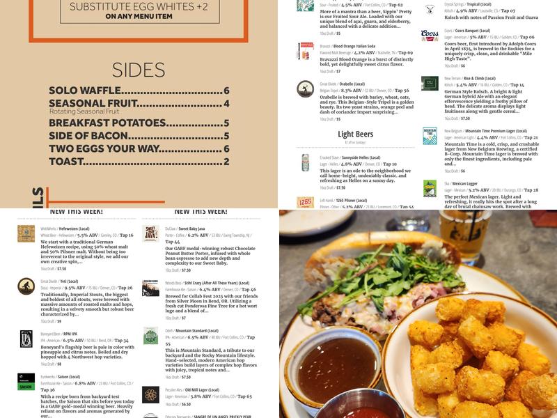 Colorado Campfire Menu