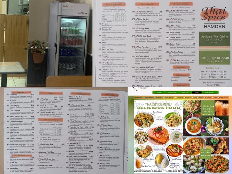 Thai Spice Restaurant Menu