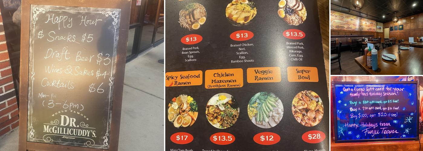 Funju Noodle Bar Menu