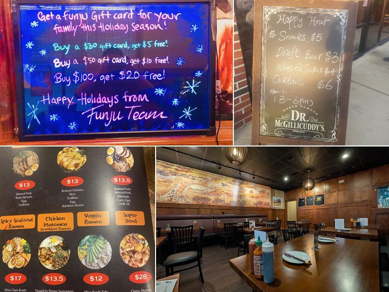 Funju Noodle Bar Menu