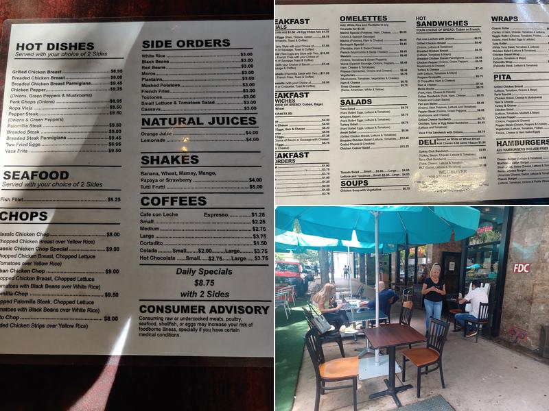 La Paris Cafe Menu