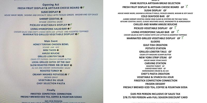 Firestick Grill Menu