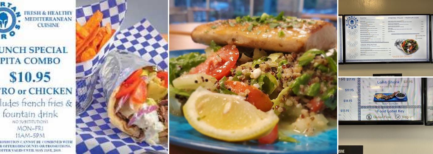 Spartan Gyros Menu
