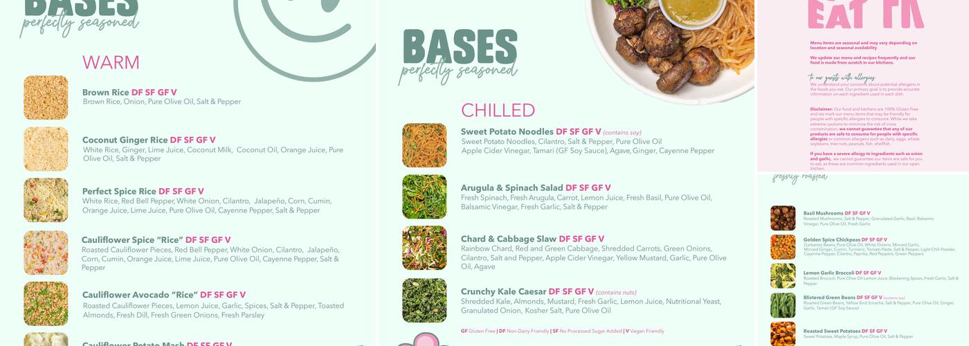 Fresh Kitchen Menu