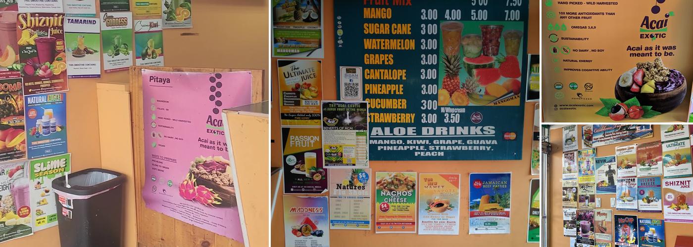 Mango Man Menu