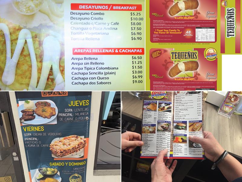 Arepas Magnet Plus Menu