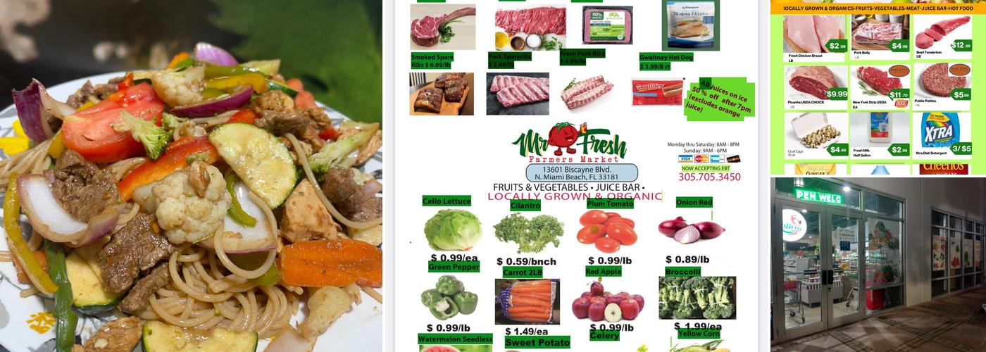 Mr Fresh Farmers Market Menu