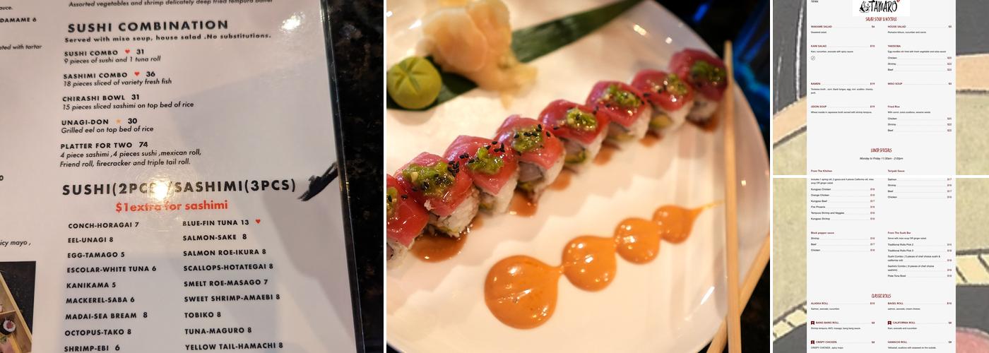 Utamaro Sushi Bar Menu