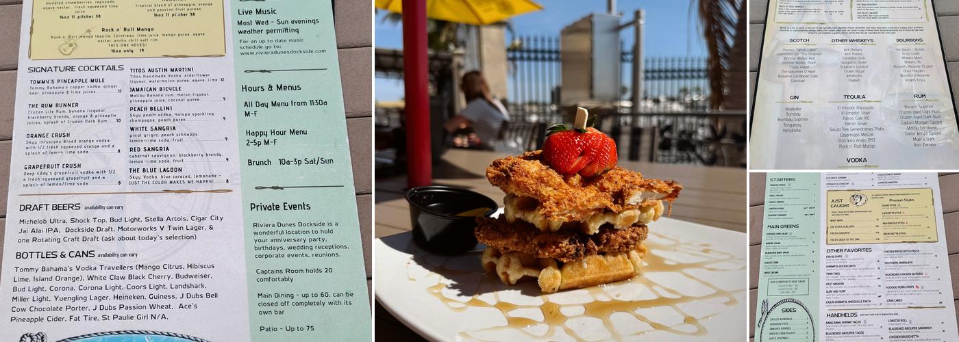 Riviera Dunes Dockside Menu
