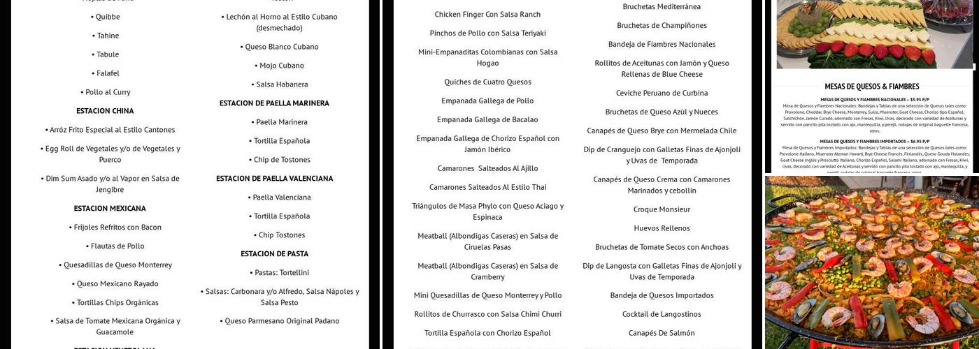 Chef JP Gourmet Menu