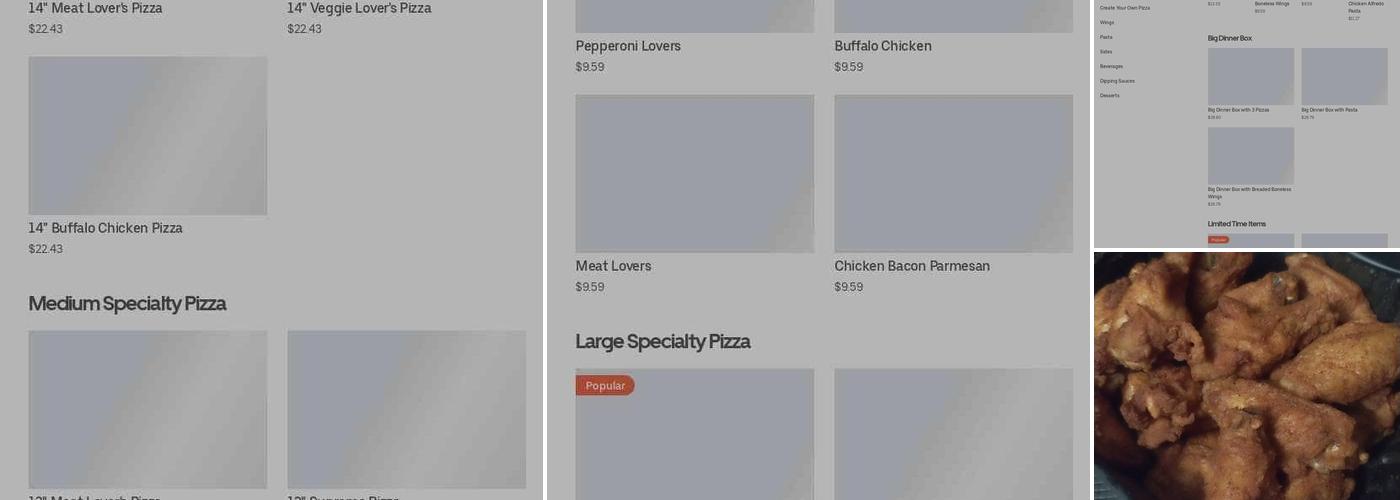 Pizza Hut Menu