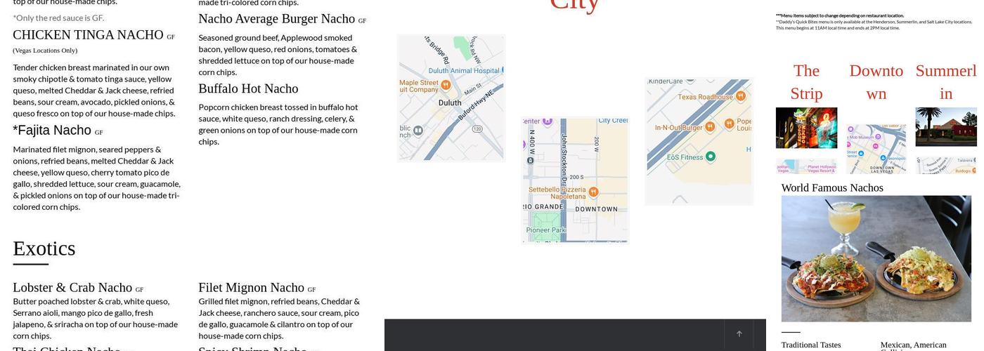 Nacho Daddy - Duluth Menu
