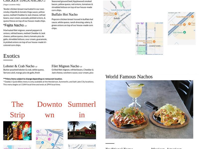 Nacho Daddy - Duluth Menu