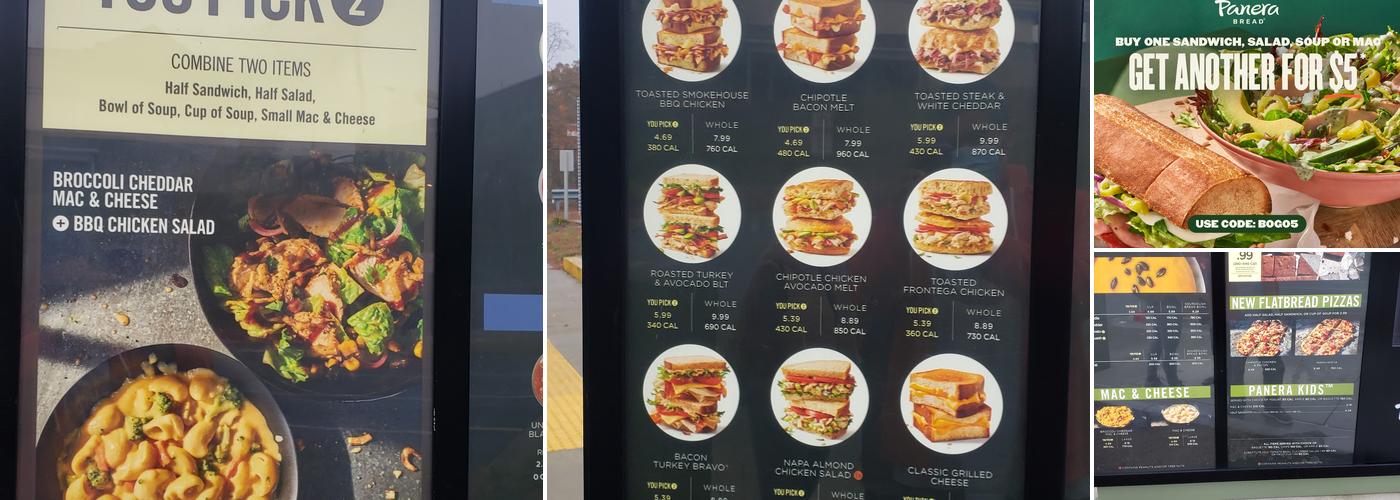 Panera Bread Menu
