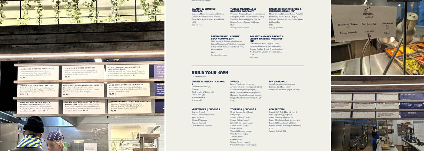 Blue Park Kitchen Menu