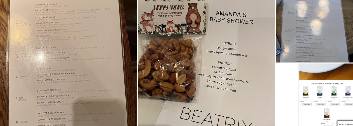 Beatrix Menu