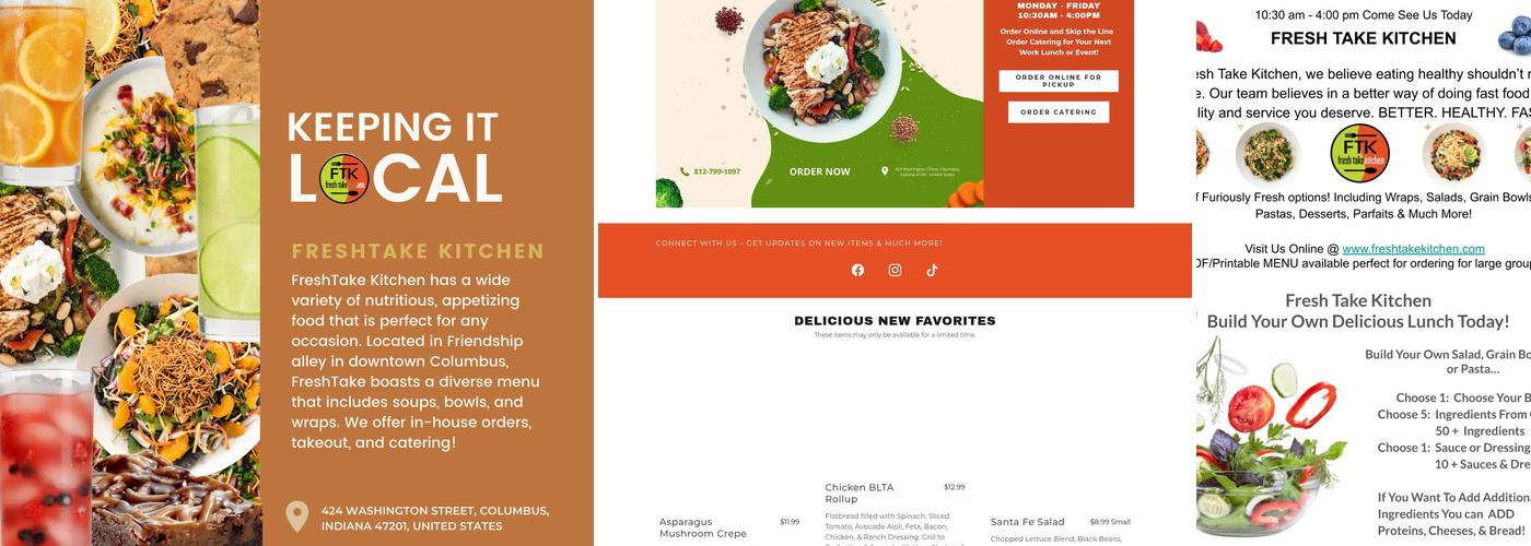 Fresh Take Kitchen Menu