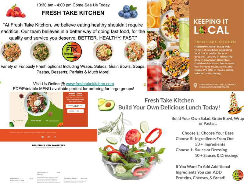 Fresh Take Kitchen Menu