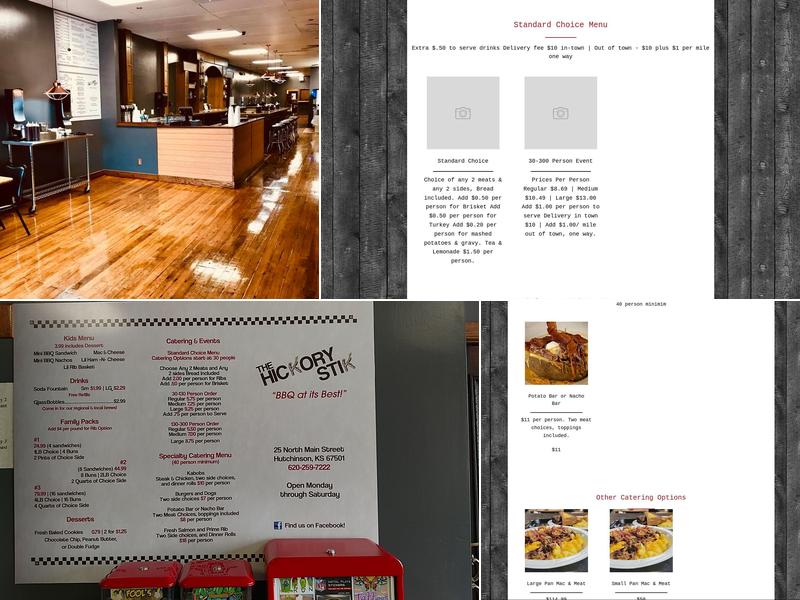 Hickory Stik Menu