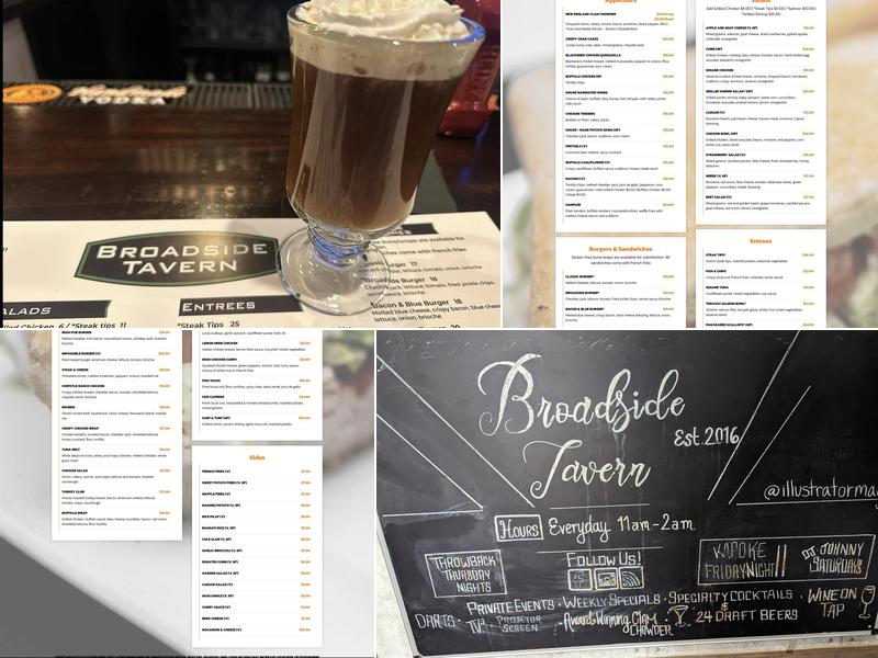 Broadside Tavern Menu