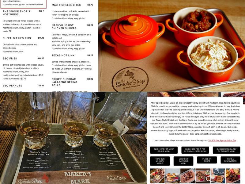 The Smoke Shop BBQ - Seaport Menu