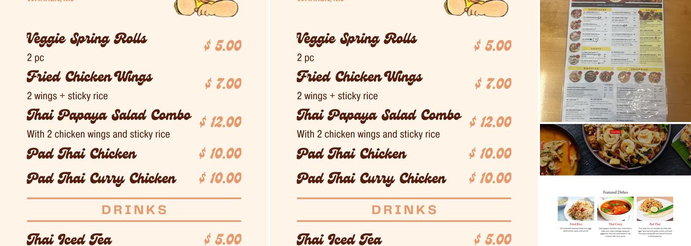 Kit Chen Thai Menu