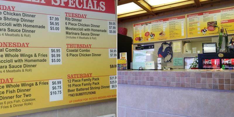 Al's Chicken Man Menu