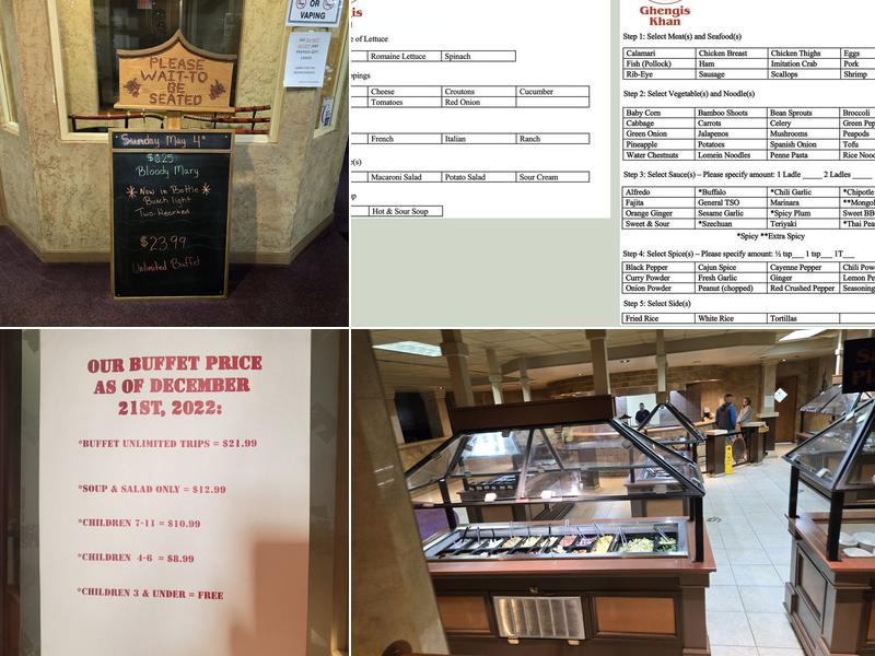 Ghengis Khan Mongolian BBQ Menu