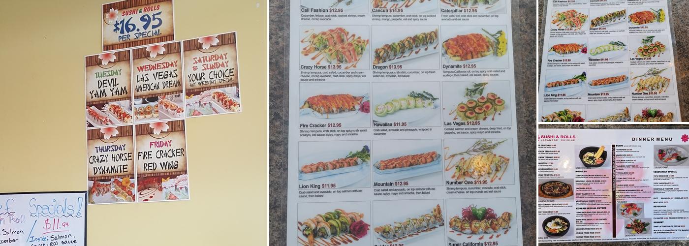 Sushi & Rolls Menu
