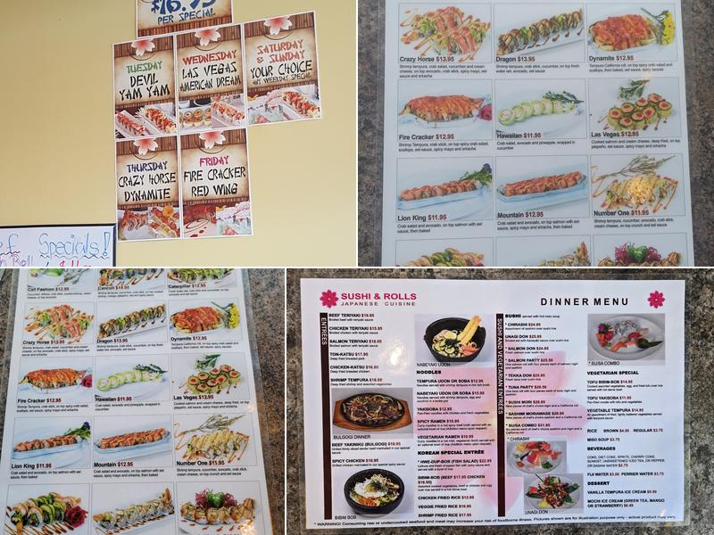 Sushi & Rolls Menu