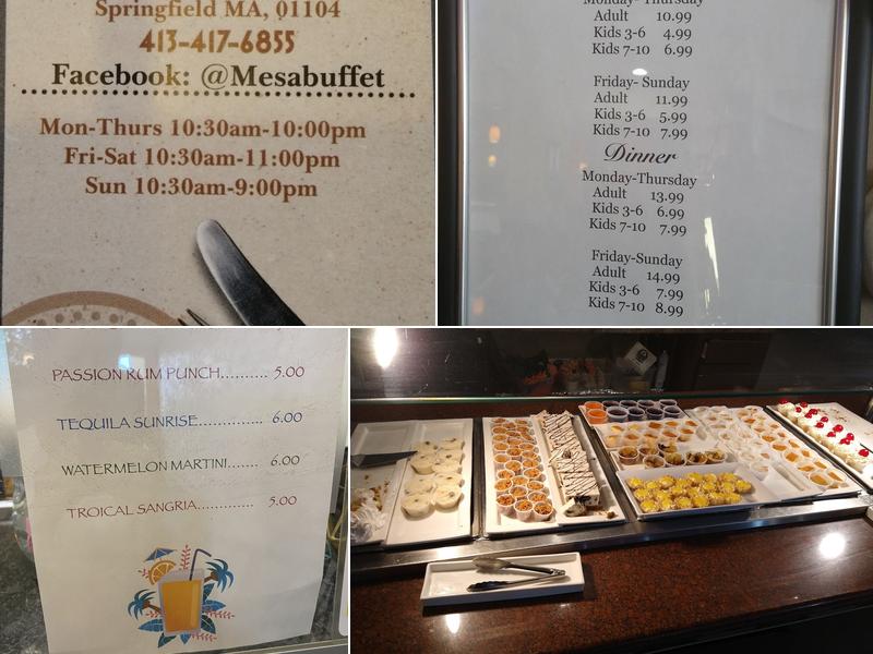 Mesa Buffet Menu
