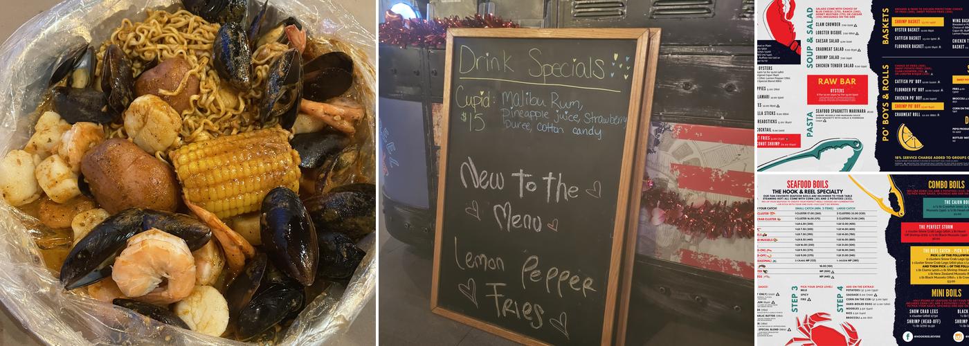 Hook & Reel Cajun Seafood & Bar Menu
