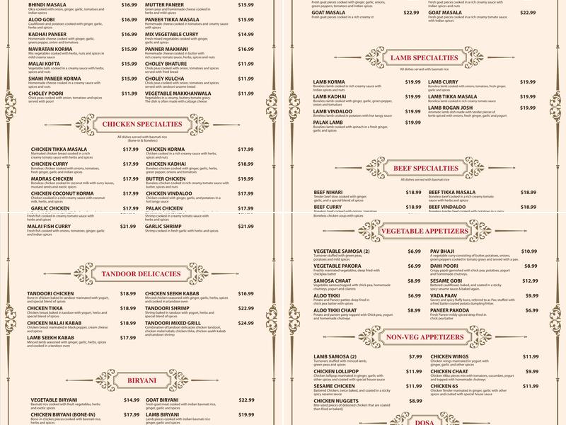 Al Maidah Cuisine Menu