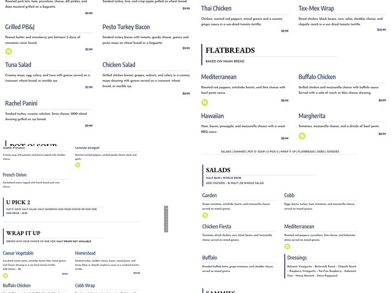 McSmith's Kitchen & Catering Menu
